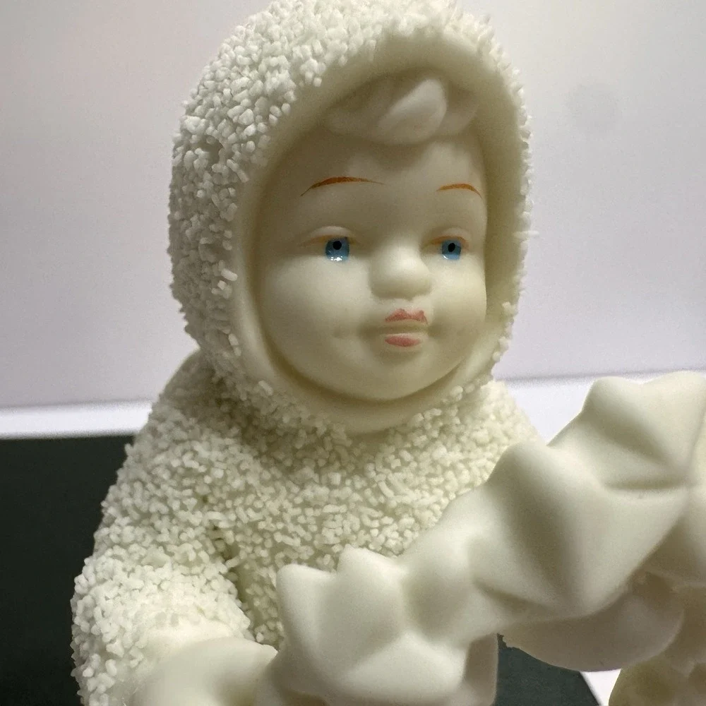 Dept 56 Snowbabies I Made This Wreath Just For You Christmas Angel Wreath W/ Box